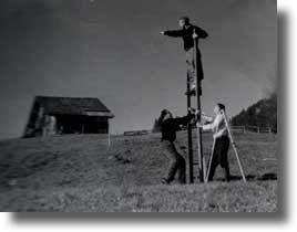 Rekognoszierung der neuen H&uuml;tte auf dem Hasliberg